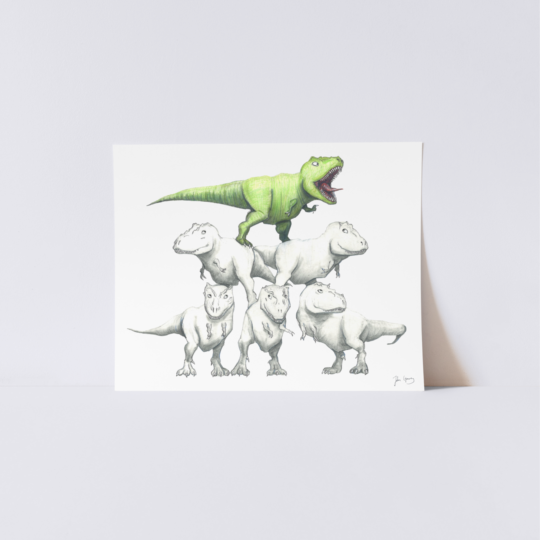 T-rex Pyramid Print (Multiple Sizes)