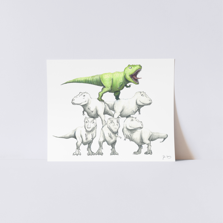 T-rex Pyramid Print (Multiple Sizes)