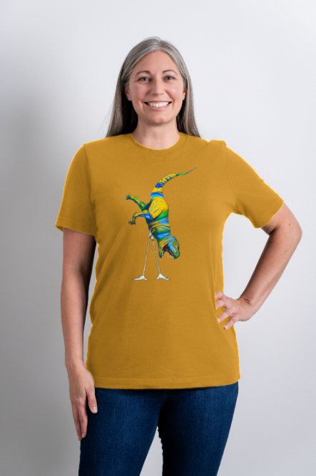T-rex Handstand unisex t-shirt