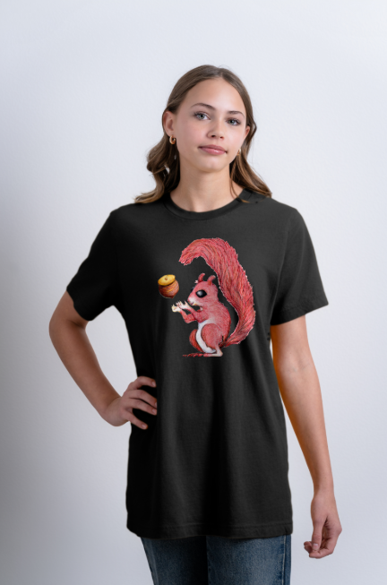 Happy Squirrel kids tee shirt