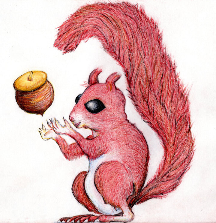 Happy Squirrel ceramic mug