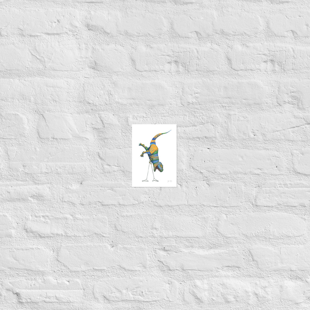 T-rex Handstand Print (Multiple Sizes)