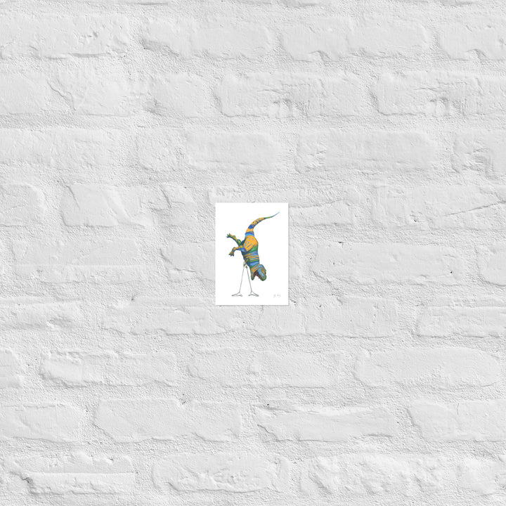 T-rex Handstand Print (Multiple Sizes)