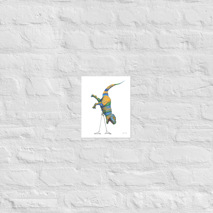 T-rex Handstand Print (Multiple Sizes)