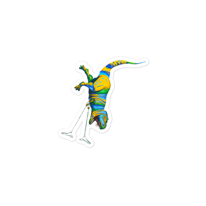 T-rex Handstand sticker