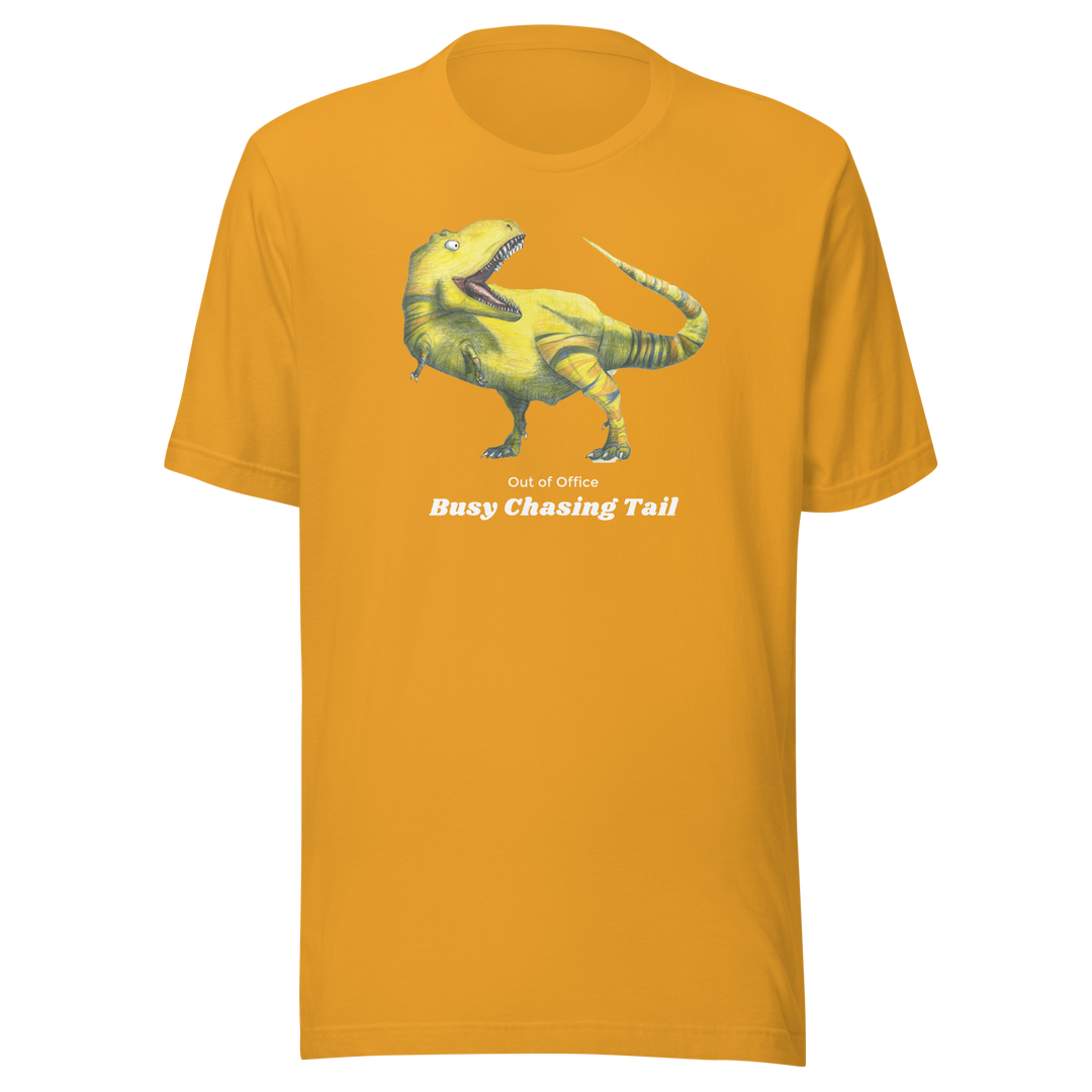 Busy Chasing Tail | T-rex tee - unisex