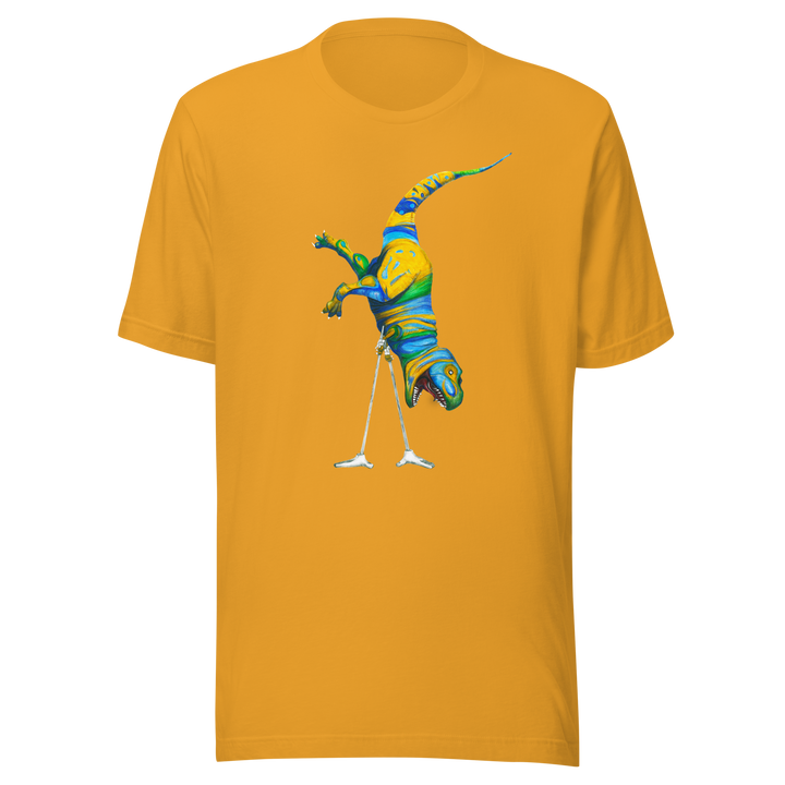 T-rex Handstand unisex t-shirt