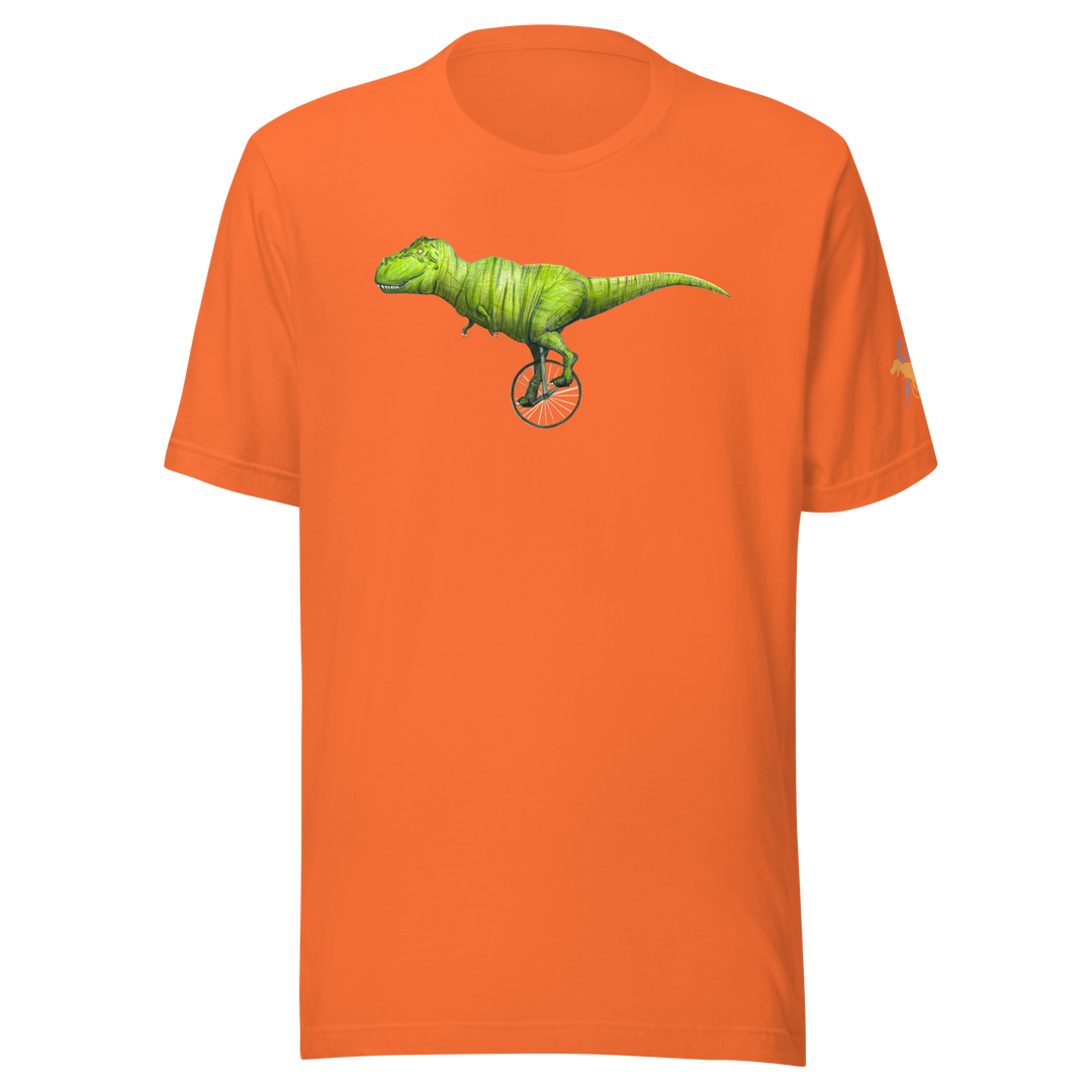 T-rex Unicycling T-Shirt