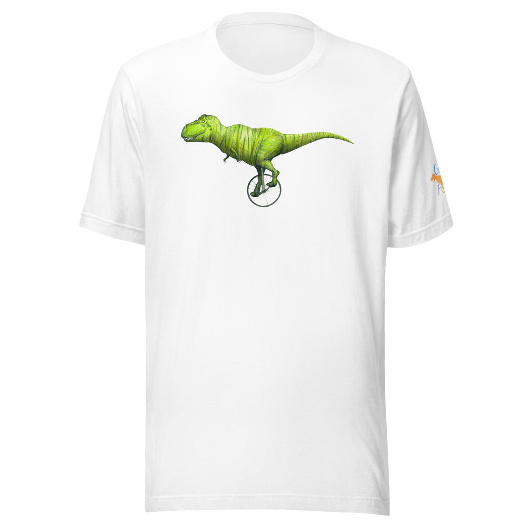 T-rex Unicycling T-Shirt