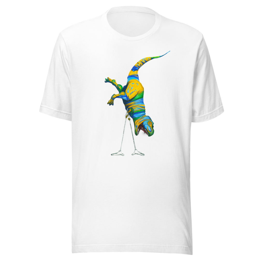 T-rex Handstand unisex t-shirt