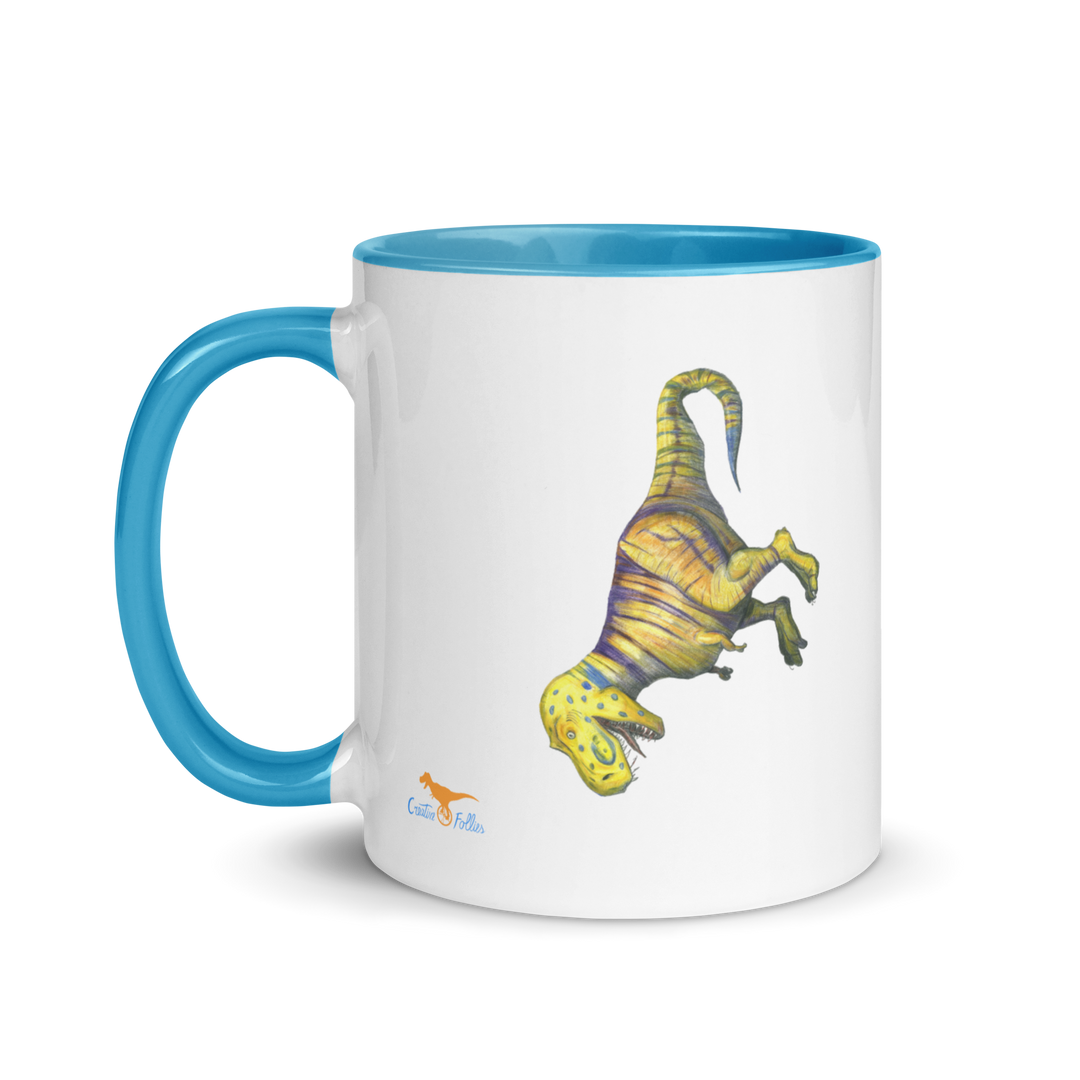 I'm Not Sideways! dino coffee mug