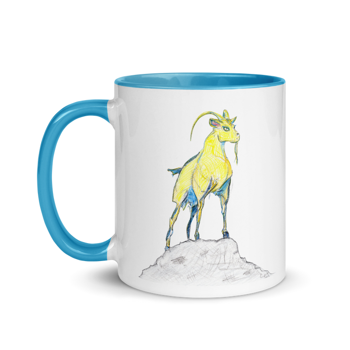 Golden Goat coffee mug