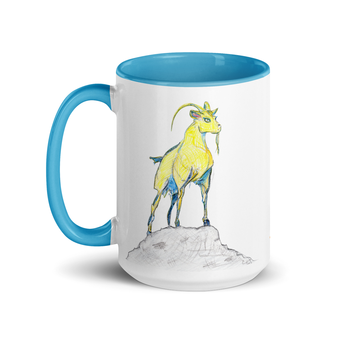 Golden Goat coffee mug