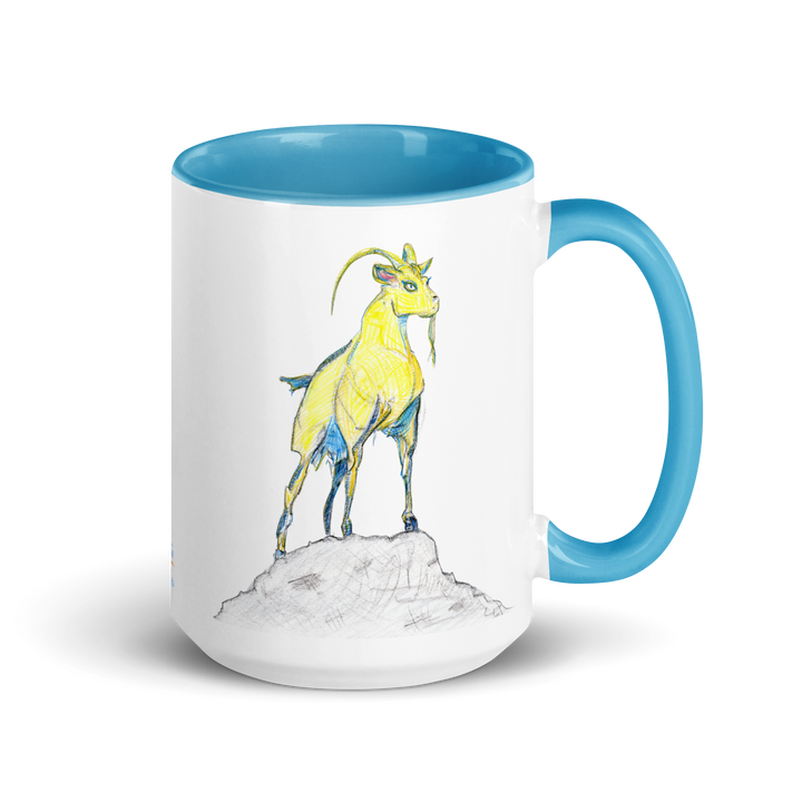 Golden Goat coffee mug